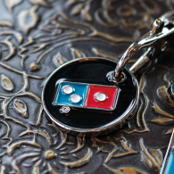 Domino's Metal Keychain – Durable & Stylish